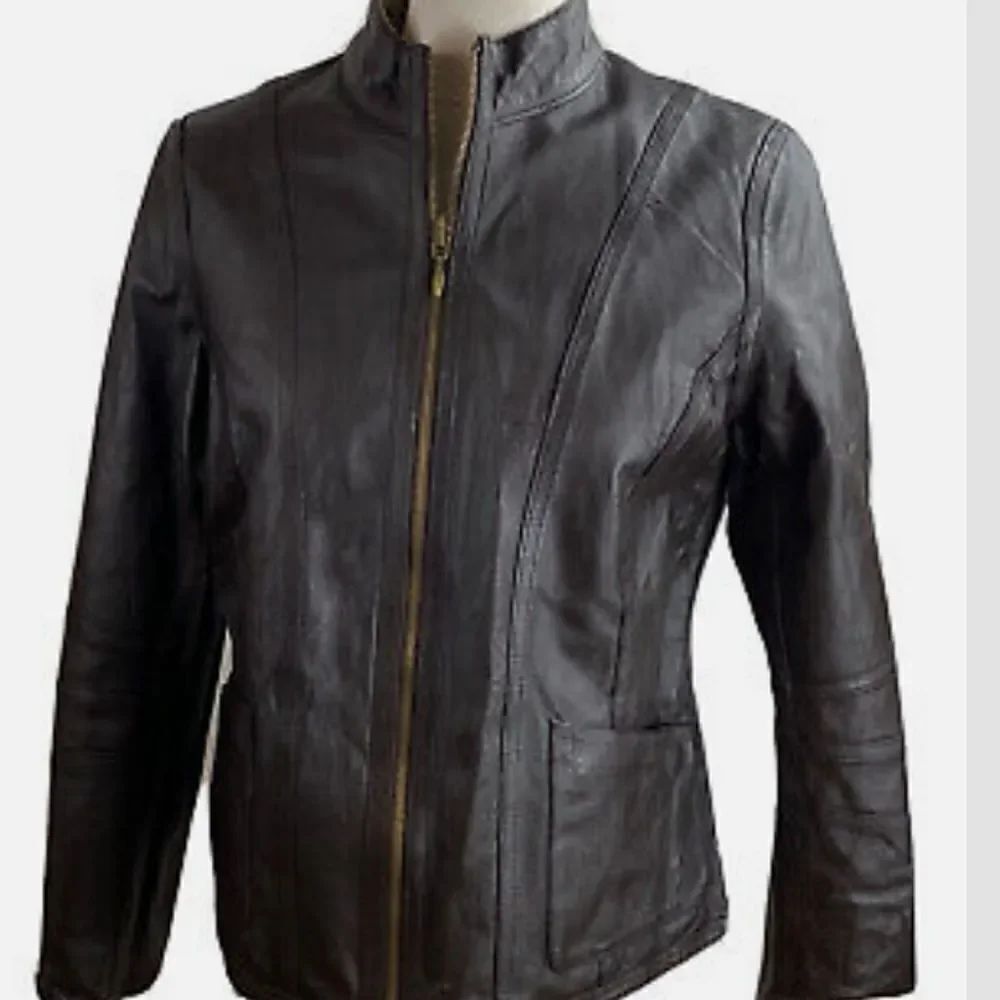 Chico's Reversible Leather Jacket - Picture 8 of 10